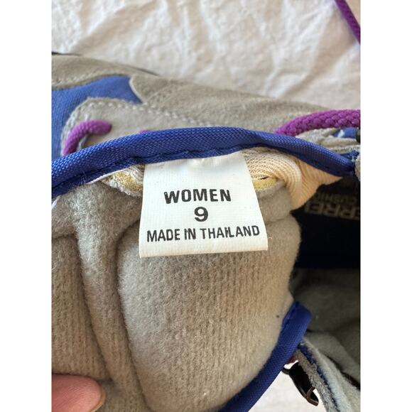 Merrell Y2K Womens Hiking Camping Boots Suede Sz 9 Air Cushion Gray Blue Purple - Picture 6 of 10